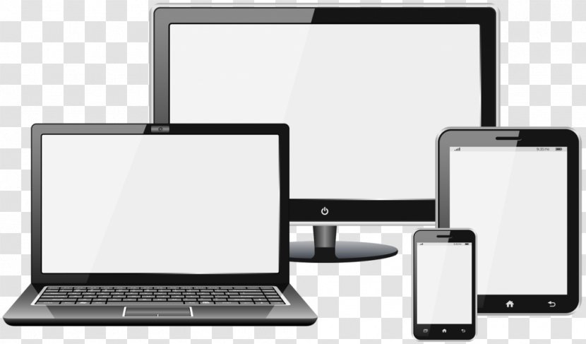 Responsive Web Design Laptop Development Handheld Devices Tablet Computers - Vector Transparent PNG