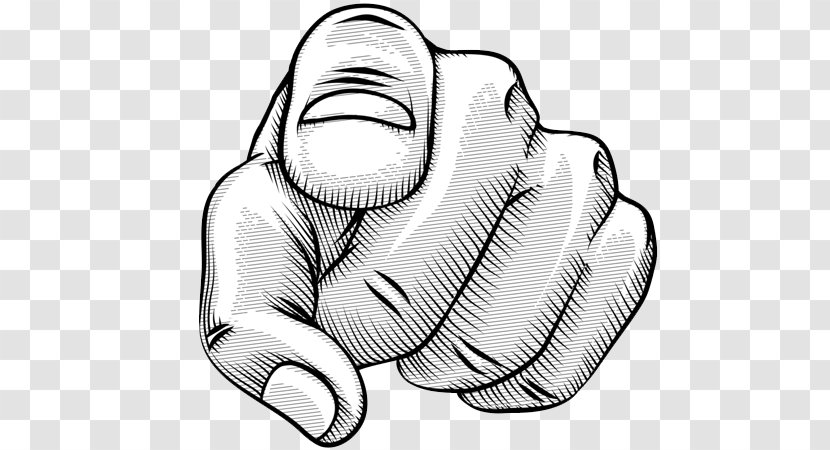 Hand Finger Arm Line Art Drawing - Thumb Gesture Transparent PNG