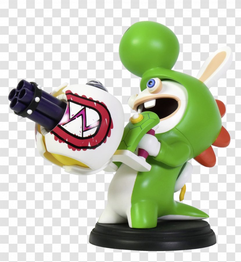 Mario + Rabbids Kingdom Battle & Yoshi Luigi Princess Peach - Figurine Transparent PNG