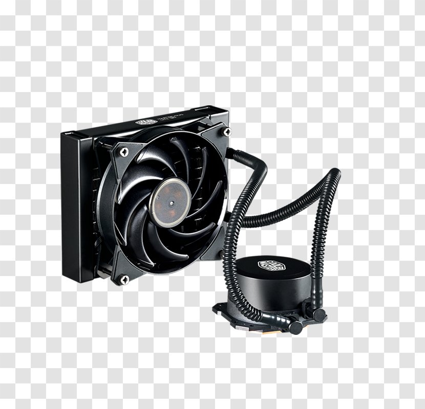 Computer System Cooling Parts Cooler Master MasterLiquid Lite 120 Liquid Water Rgb Processor - Nzxt - Install The Transparent PNG