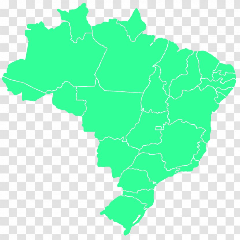 Brazil Map Clip Art - Royaltyfree Transparent PNG