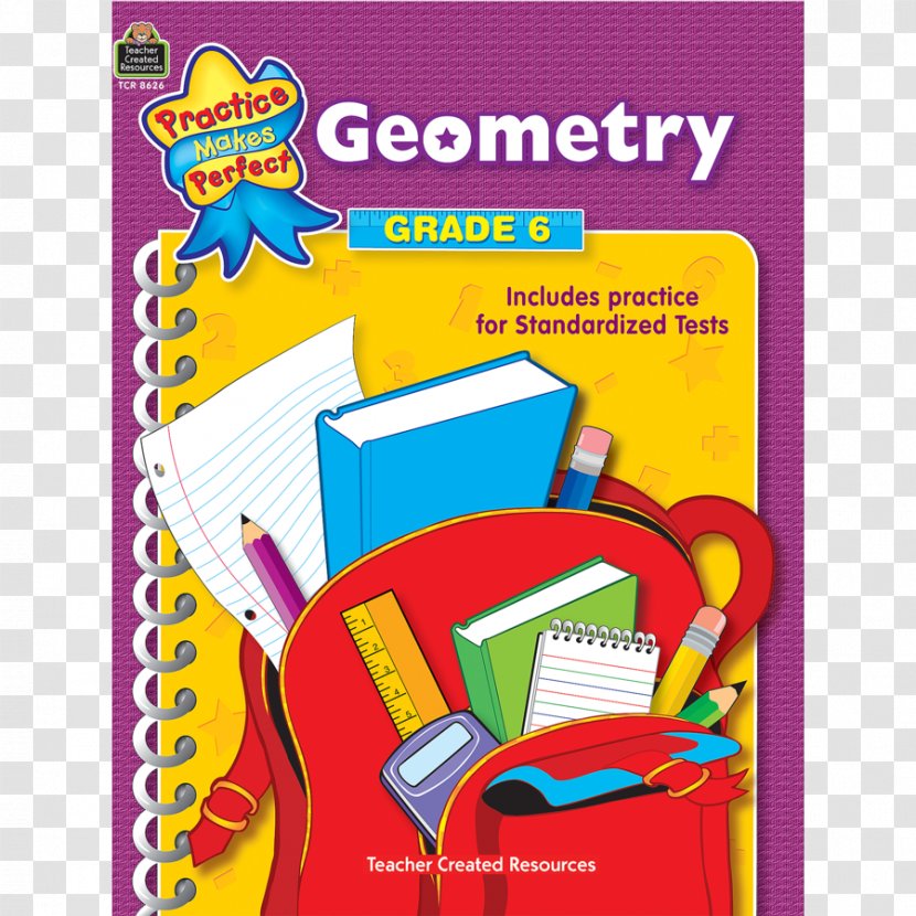 Fractions, Decimals & Percents, Grade 5 Fifth Fourth Mathematics - Toy - Geometric Cover Transparent PNG