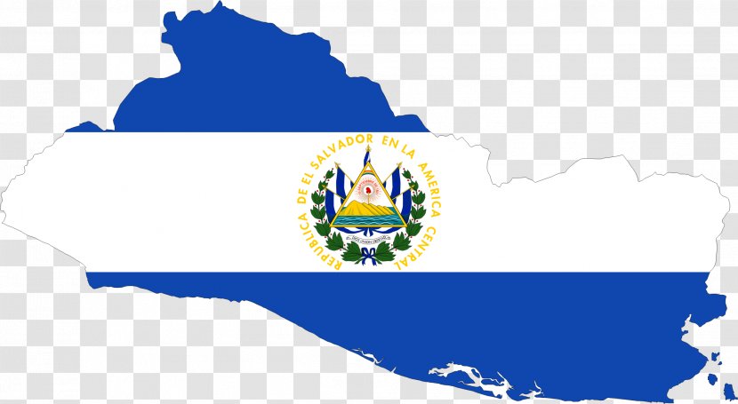 Flag Of El Salvador Map - Salvadorian Cliparts Transparent PNG