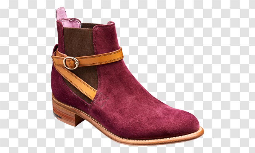 Suede Chelsea Boot Purple Shoe - Magenta - Boots Transparent PNG
