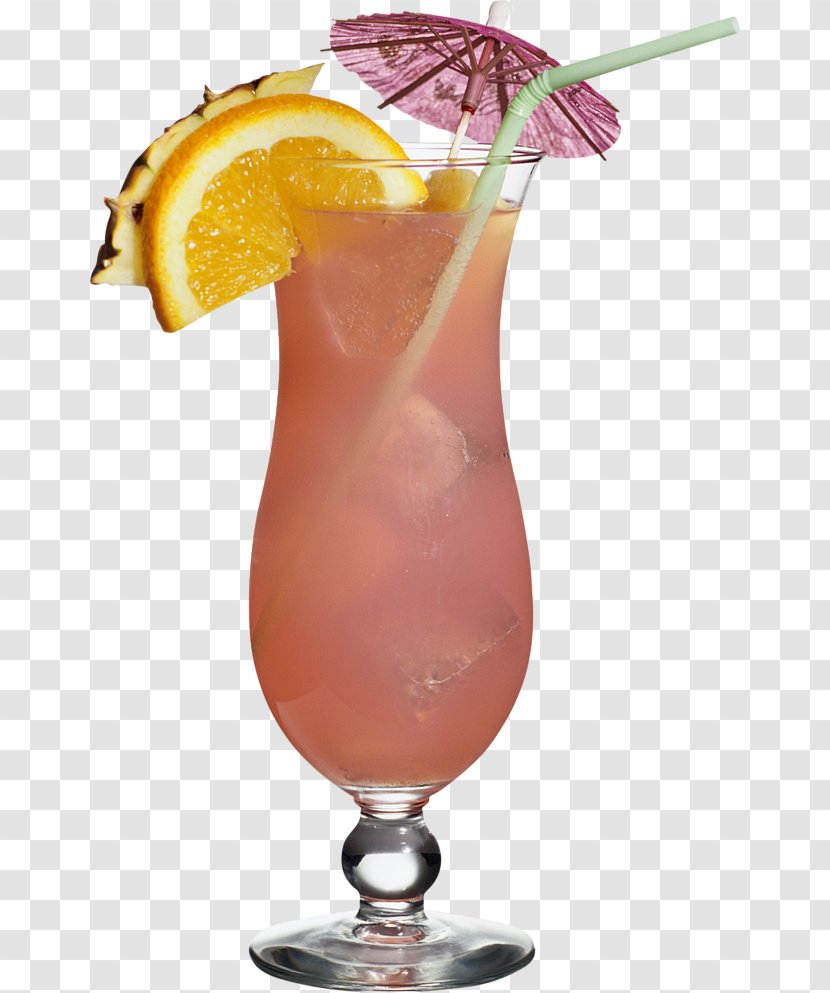 Cocktail Mai Tai Liqueur Hurricane Orange Drink - Watercolor Transparent PNG