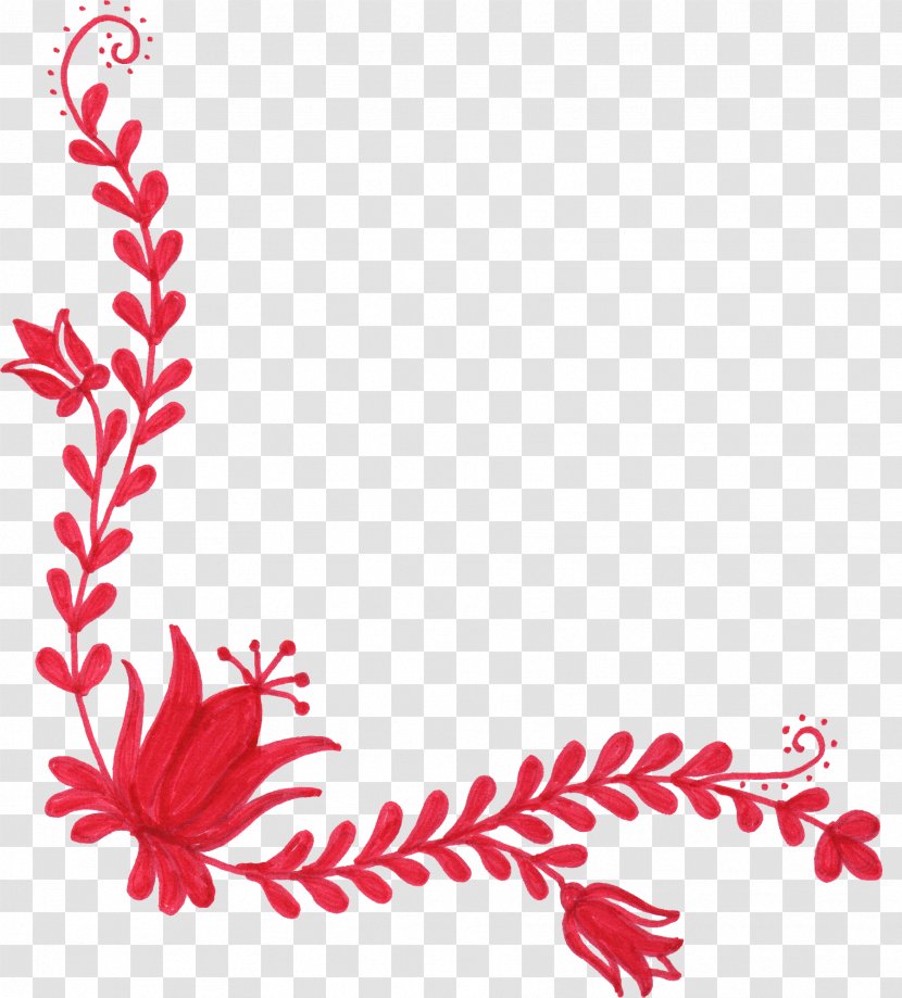 Flower Red Clip Art - Ornaments Transparent PNG