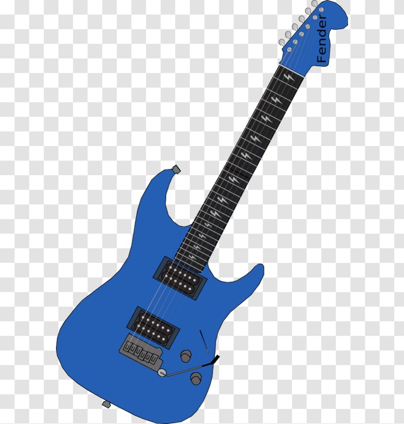 Electric Guitar Clip Art - Cartoon Transparent PNG