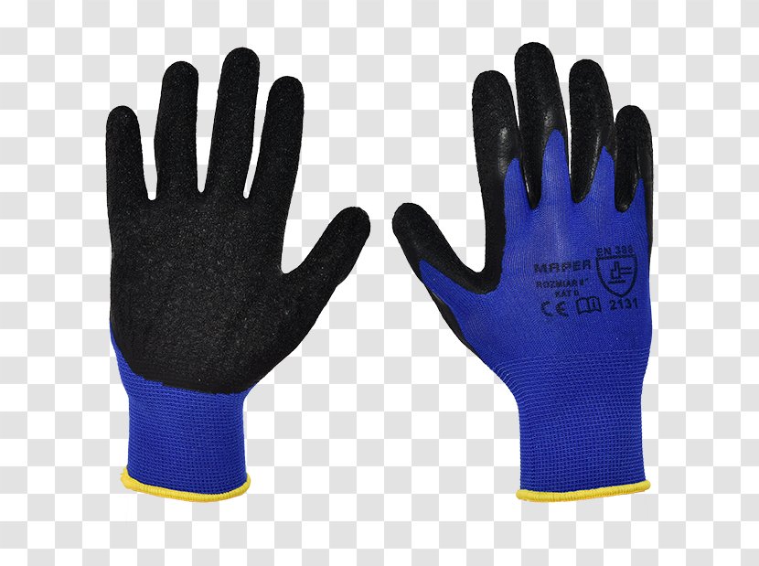 Cut-resistant Gloves Nylon Clothing Sizes Polyurethane - Finger - Niebieski Dym Transparent PNG