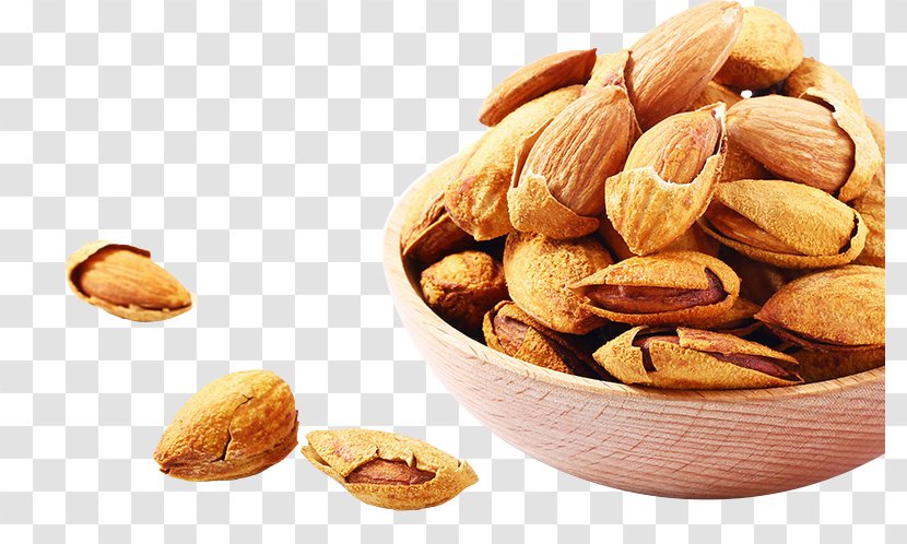 Almond Nut Dried Fruit Snack - Auglis - Scattered Transparent PNG