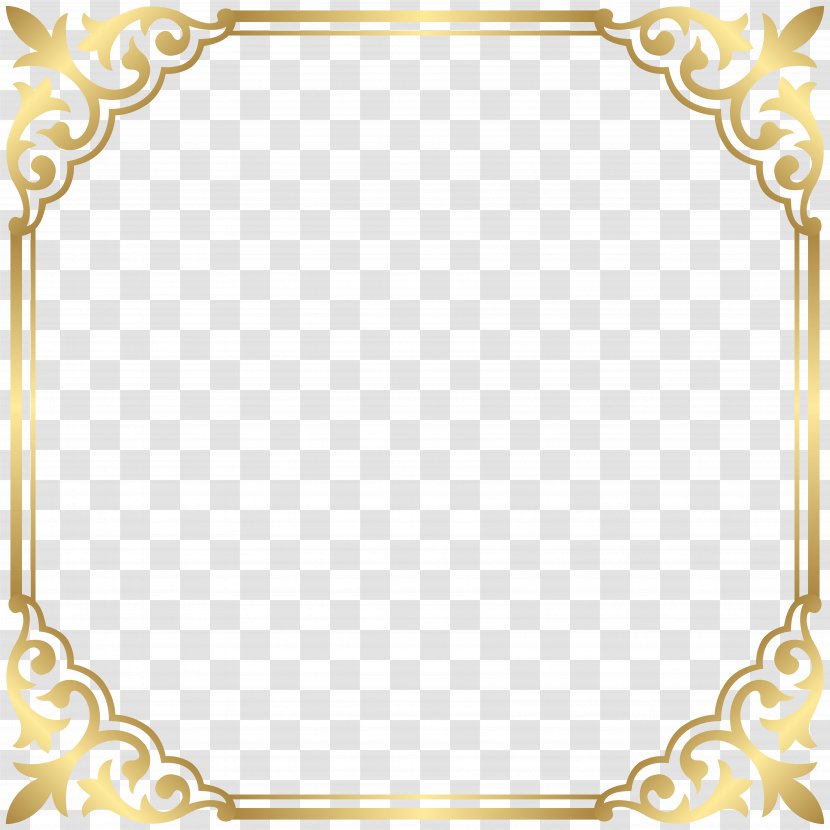 Borders And Frames Gold Picture Clip Art - Border Transparent PNG