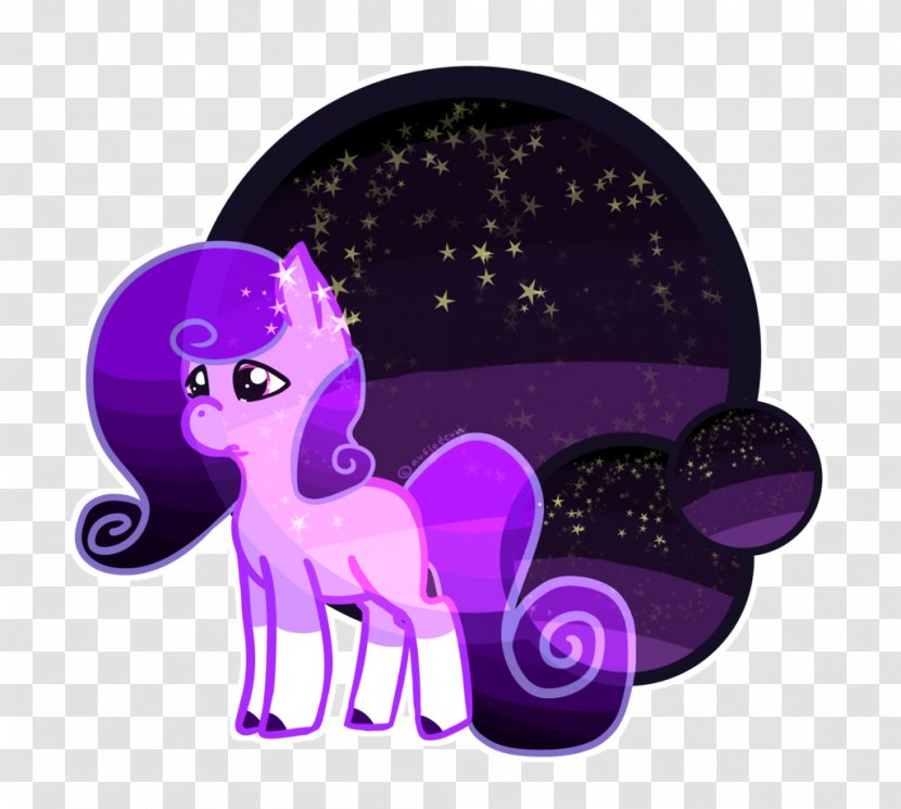 Horse Mammal Animal Character Animated Cartoon - The Starry Sky Transparent PNG