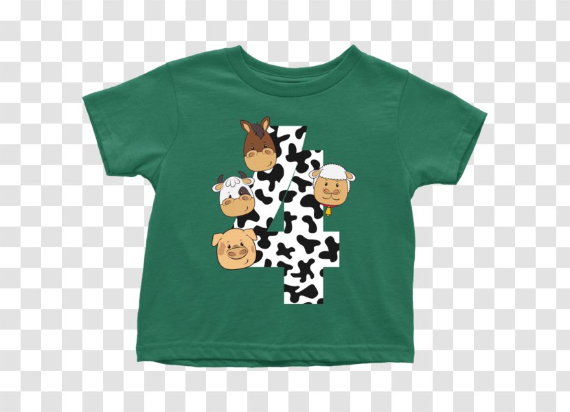 T-shirt Hoodie Sleeve Toddler - Top - Pasture Farm Animal Transparent PNG