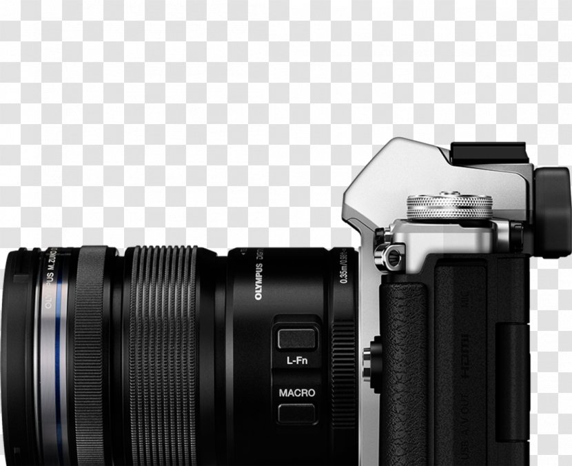 Digital SLR Olympus OM-D E-M5 Mark II E-M10 Camera Lens Transparent PNG