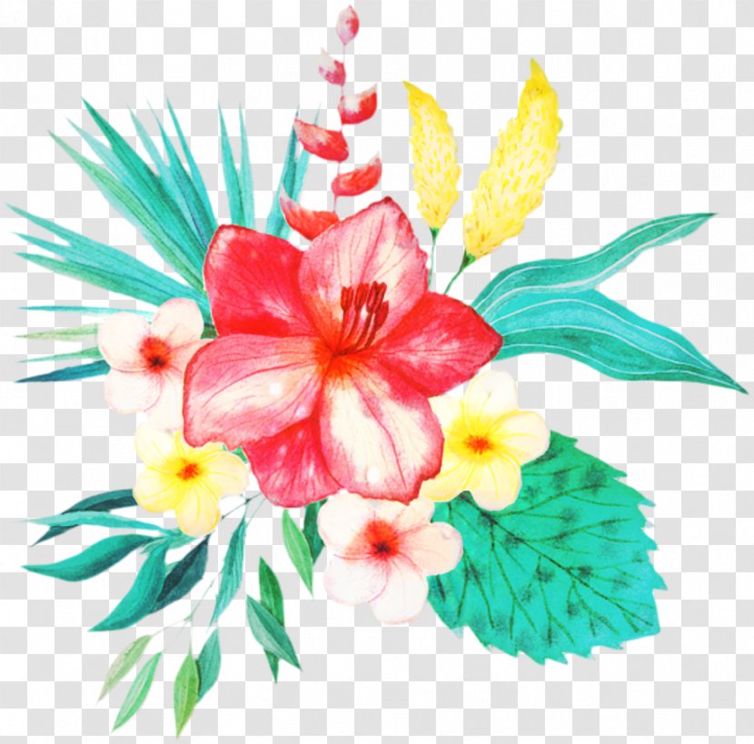 Rosemallows Cut Flowers Floral Design Flower Bouquet - Christmas Ornament Transparent PNG