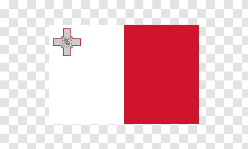Flag Of Malta Maltese Lira Exchange Rate - Rectangle - Brand Transparent PNG