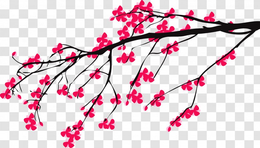 Cherry Blossom Tree Clip Art - Flower - Peach Corner Decoration Transparent PNG