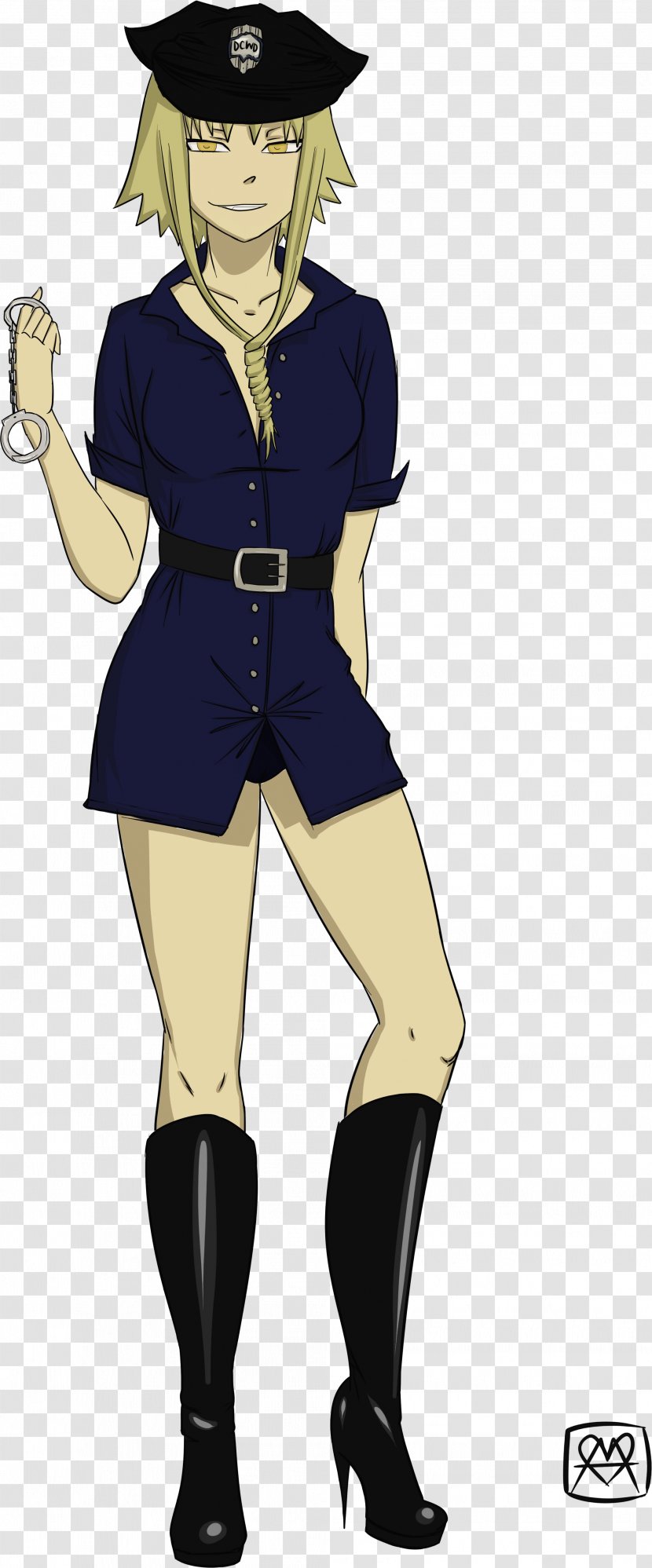 Police Officer Uniform Cosplay Medusa - Watercolor Transparent PNG