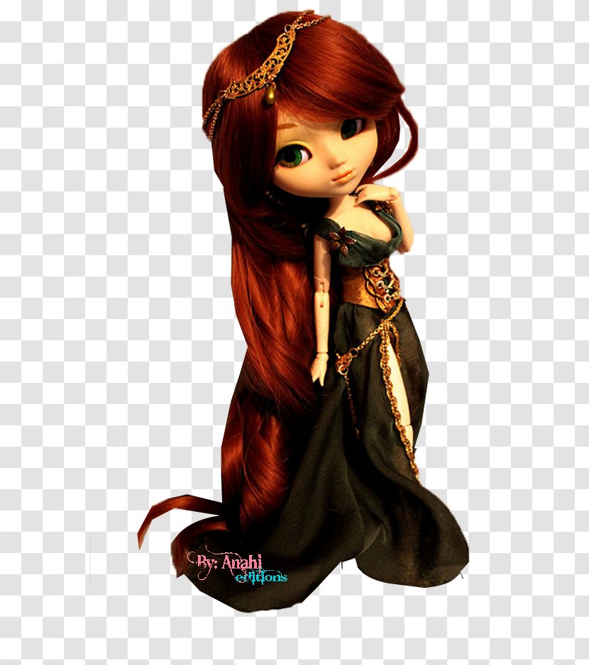 Brown Hair Doll Character Fiction Transparent PNG