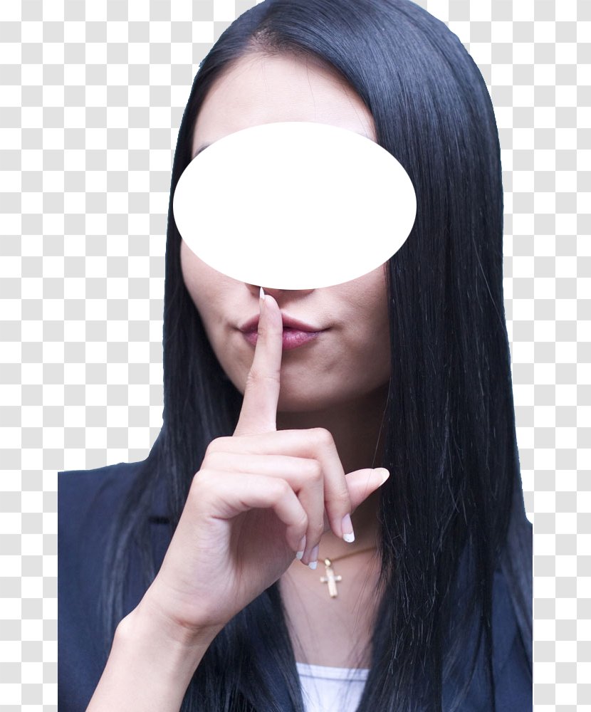 Gesture Woman - Chin - Gestures Whispering Of Professional Women Transparent PNG