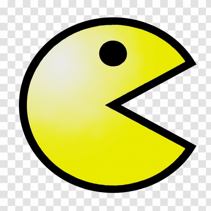 Pacman Background - Watercolor - Line Art Sign Transparent PNG