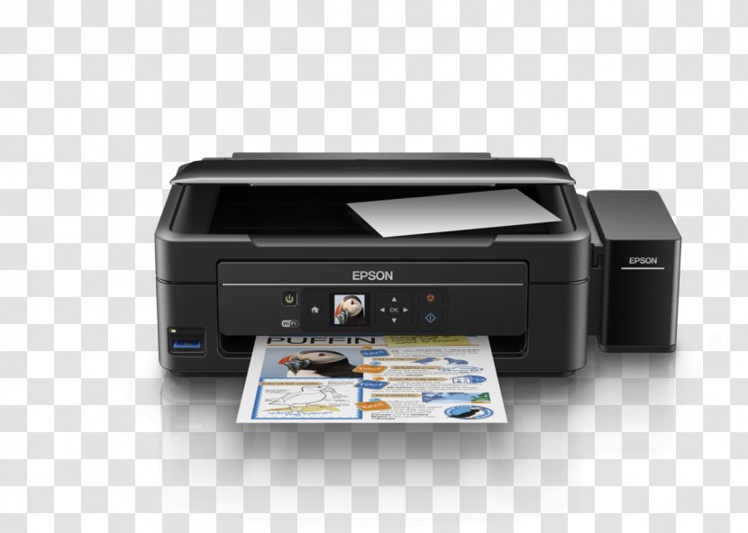 Multi-function Printer Printing Epson Ink - Technology Transparent PNG