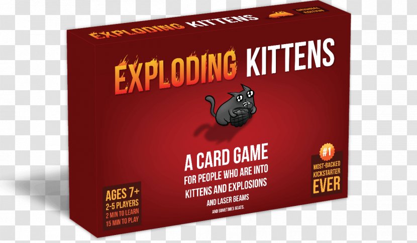 Exploding Kittens Uno Card Game Playing Board - Advertising - Party People Transparent PNG