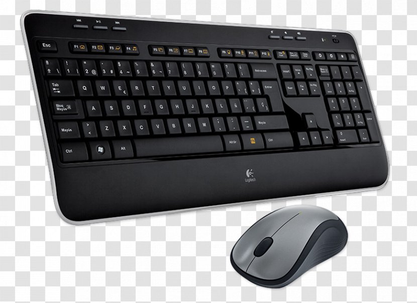 Computer Mouse Keyboard Logitech Unifying Receiver Laptop Wireless - And Transparent PNG
