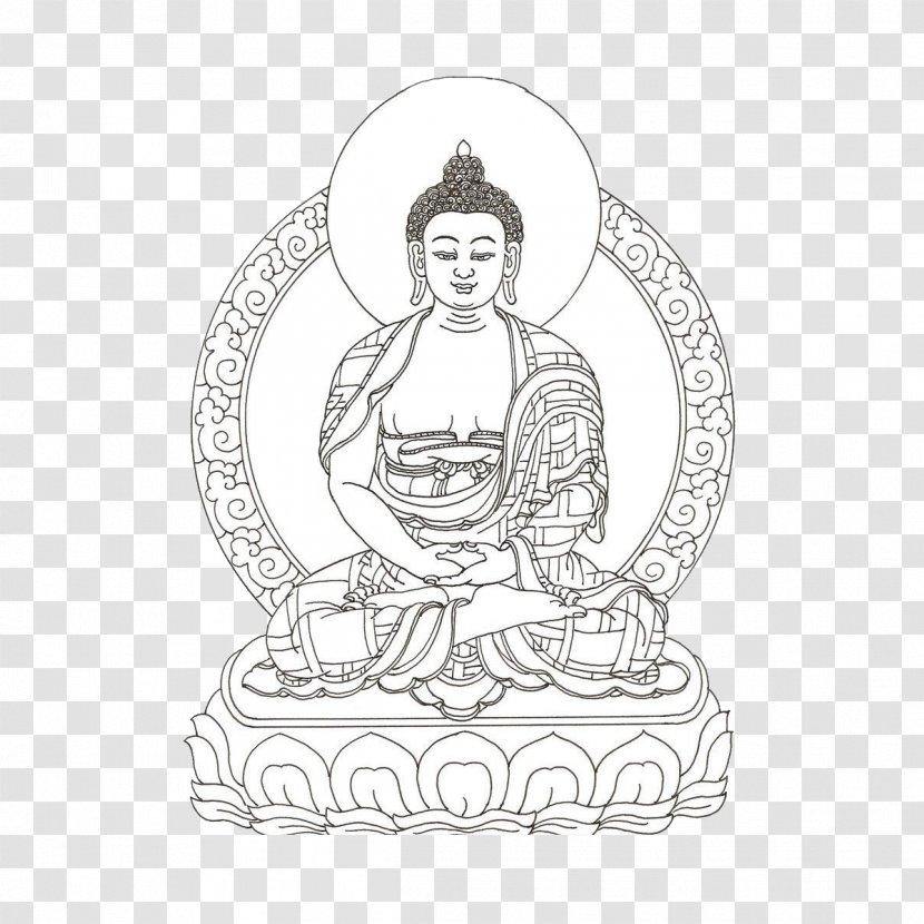 Buddhahood Buddharupa Buddhism Mandala Illustration - Creator In - Hand-painted Buddha Transparent PNG