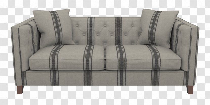 Loveseat Couch Sofa Bed Comfort Product Design - Striped Material Transparent PNG