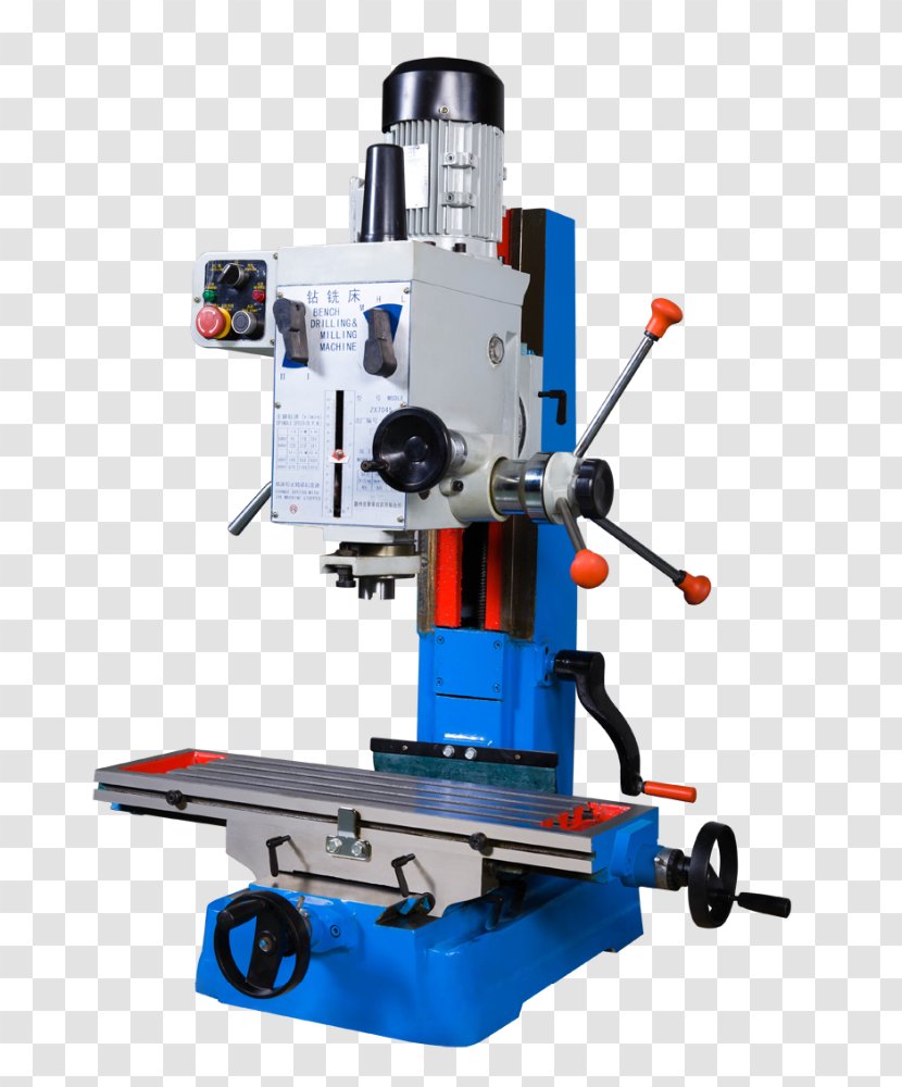 Milling Machine Augers Drilling - Steel - Metalworking Transparent PNG