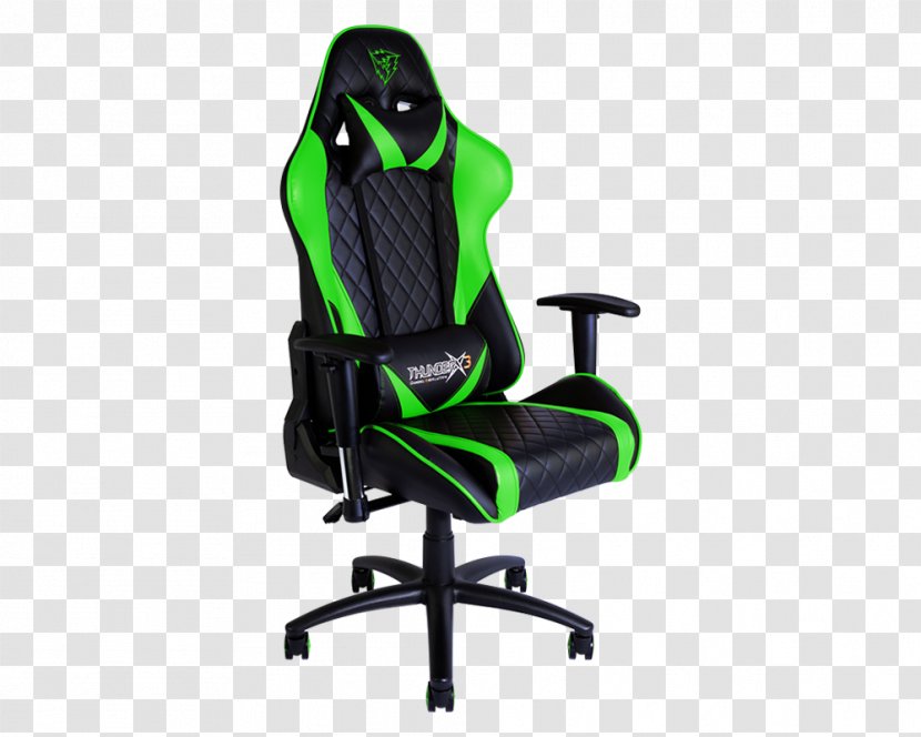 Gaming Chair ThunderX3 Padding Upholstery - Aerocool - Clayton Green Transparent PNG