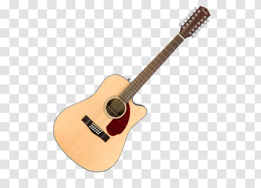 Twelve-string Guitar Fender California Series CD-140SCE Acoustic-Electric Acoustic - Flower Transparent PNG