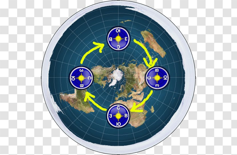 The Flat Earth Society Globe World Map Transparent PNG
