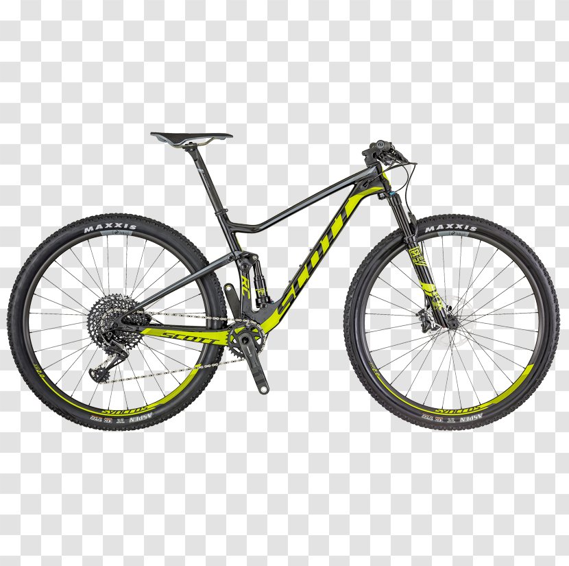 Scott Sports Spark RC 900 Comp 29er Bike 2018 Bicycle Scale Mountain - Yellow - Low Carbon Travel Transparent PNG