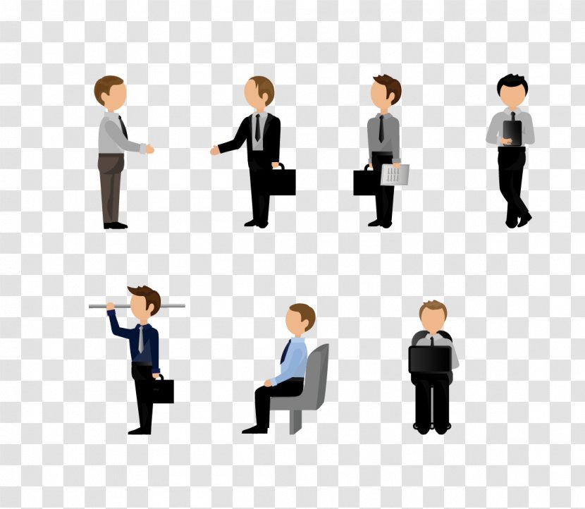 Flat Design Icon - Conversation - Business Man Transparent PNG