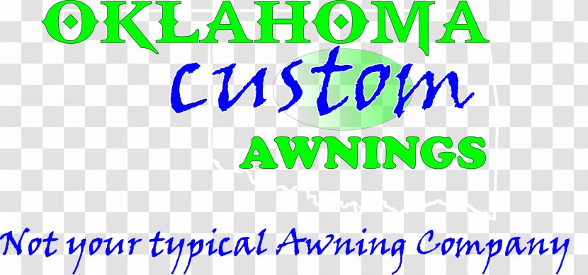 Business Oklahoma Custom Awnings Brand Logo - Blue Transparent PNG