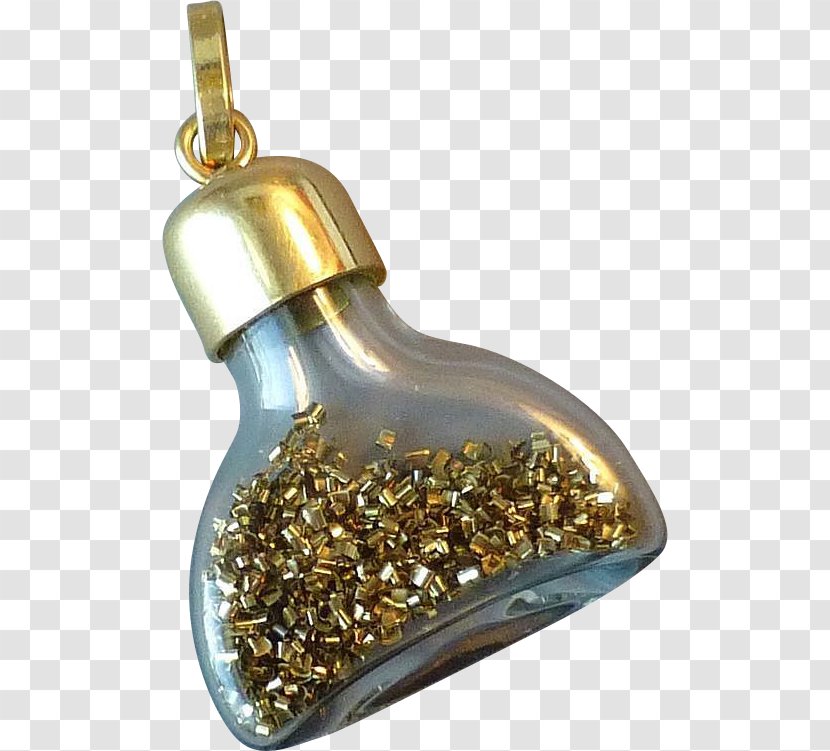 Gold Glass Bottle Charms & Pendants Charm Bracelet - Jewellery - Bottom Transparent PNG