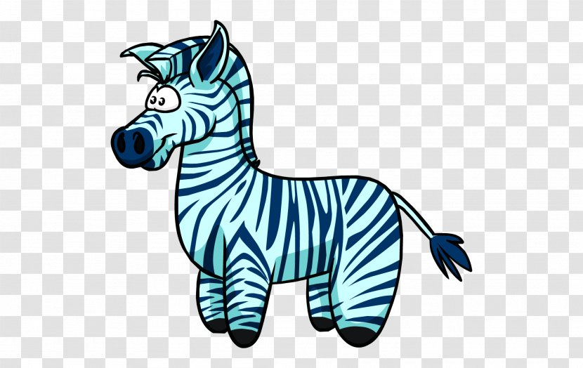 Zebra Cartoon - Club Penguin - Tail Toy Transparent PNG