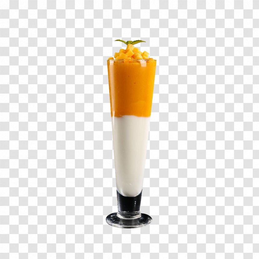 Ice Cream Tea Frozen Yogurt Milk Lassi - Frame - Mango With Large Cup Transparent PNG