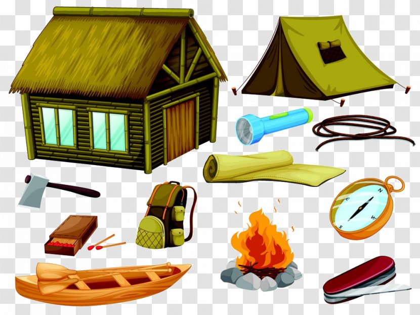 Camping Campfire Illustration - Stock Photography - Utensils Tools Image Transparent PNG