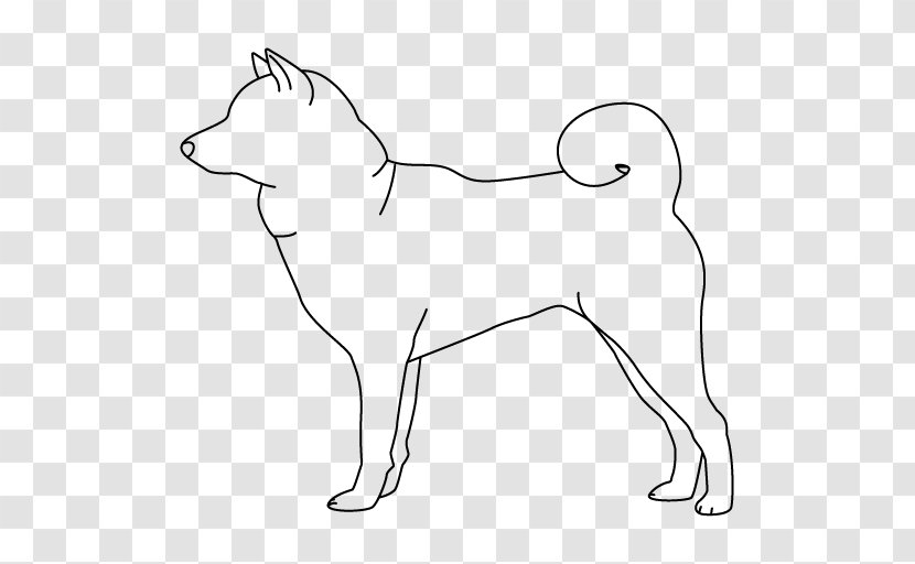 Dog Breed Whiskers Snout Line Art - Watercolor Transparent PNG