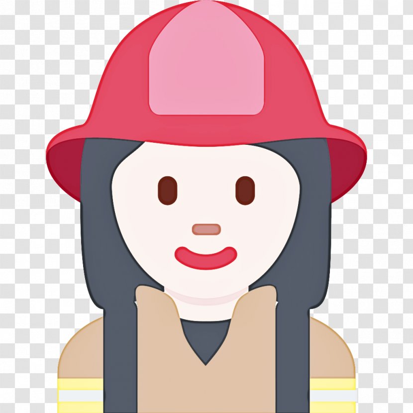 Fire Emoji - Long Beach Department - Brown Hair Smile Transparent PNG