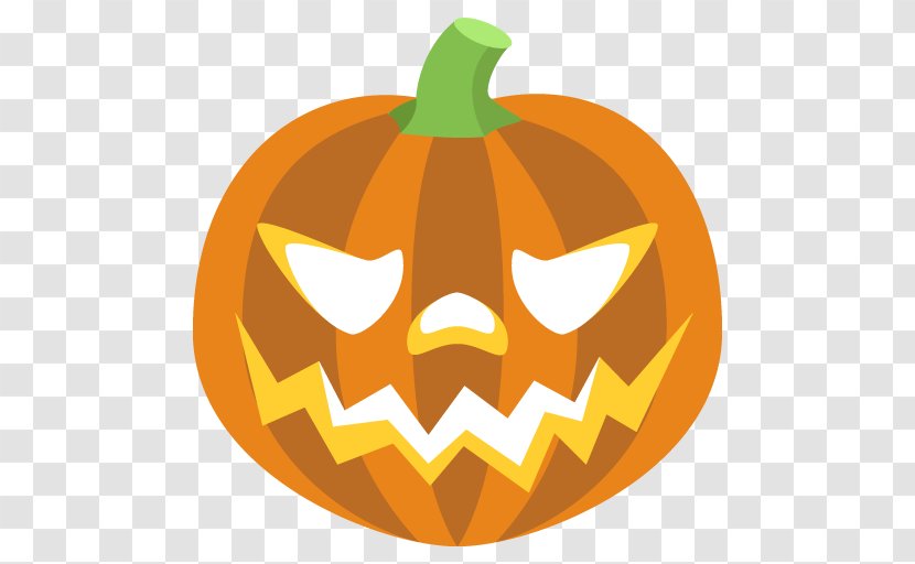 Emoji Text Messaging Pumpkin Halloween Sticker - Lantern Transparent PNG