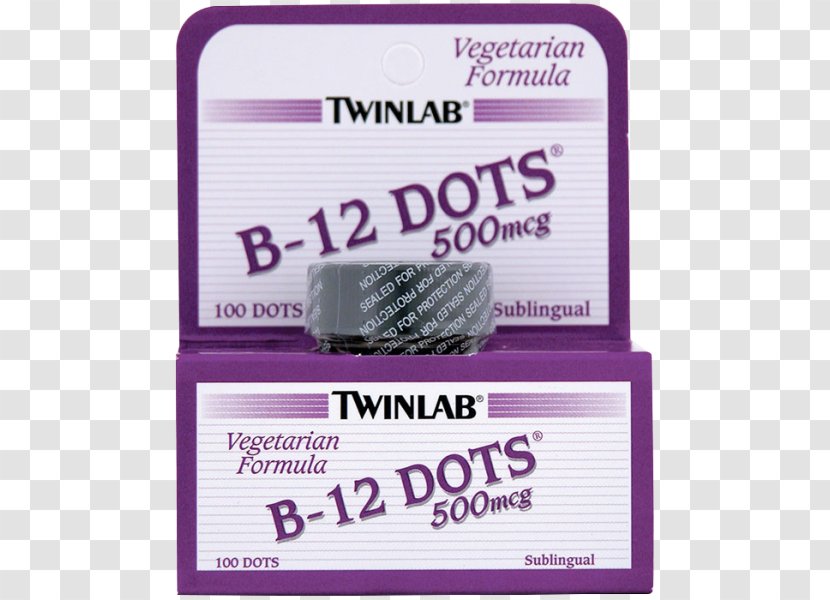 Twinlab Tablet Sublingual Administration Vitamin B-12 Brand Transparent PNG