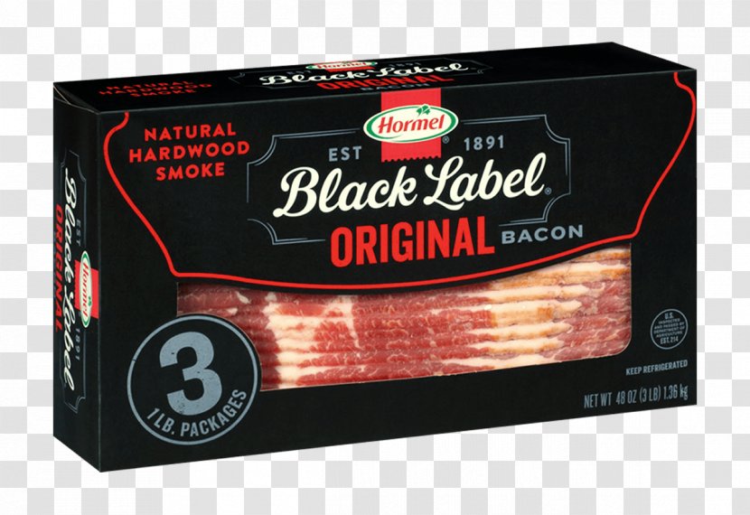 Back Bacon Hormel Food Salt - Label Transparent PNG