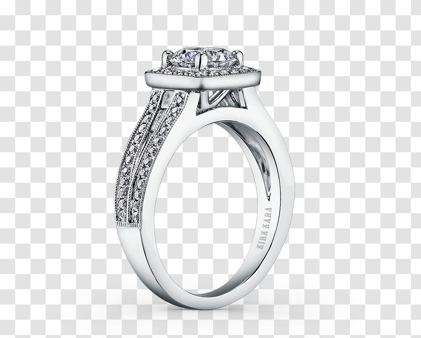 Engagement Ring Wedding Diamond - Platinum - Classical Pattern Letter Of Appointment Transparent PNG