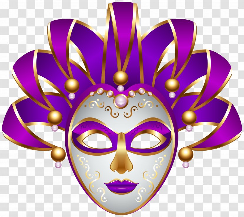 Mardi Gras In New Orleans Mask Carnival Clip Art - Purple - Masquerade Transparent PNG