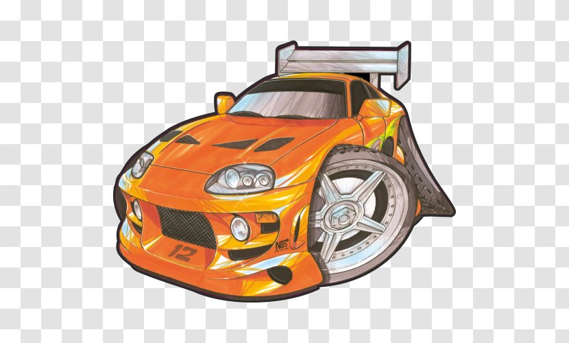 Toyota Supra Car Mitsubishi Eclipse Animaatio Clip Art - Bumper Transparent PNG