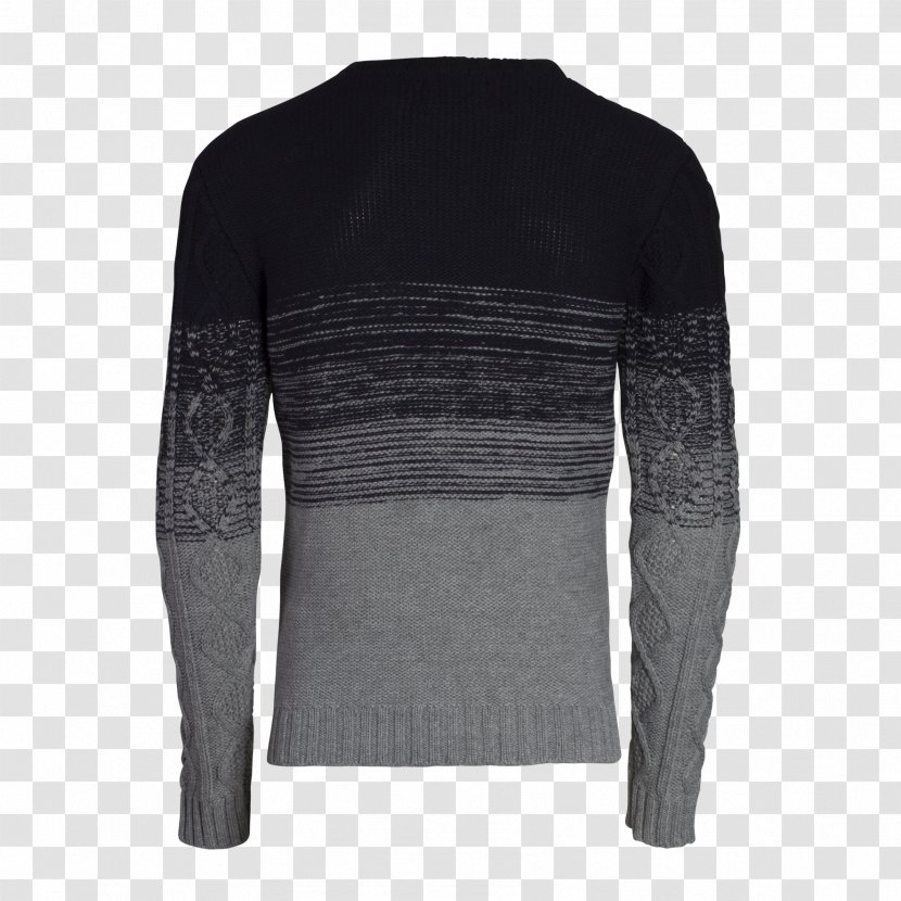 Long-sleeved T-shirt Sweater Shoulder - Neck - Graduated Material Transparent PNG