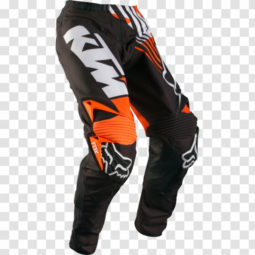 Hockey Protective Pants & Ski Shorts KTM Fox Racing Motorcycle - Material Transparent PNG